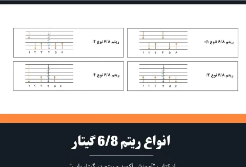 انواع ریتم 6/8 گیتار