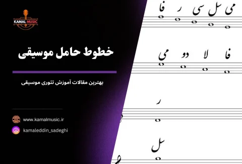پنج خط حامل موسیقی